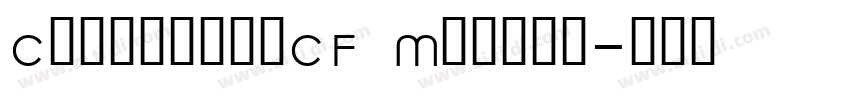 CreycliffCF Medium字体转换